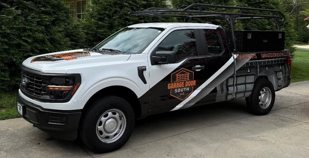 wrapped truck with logo
